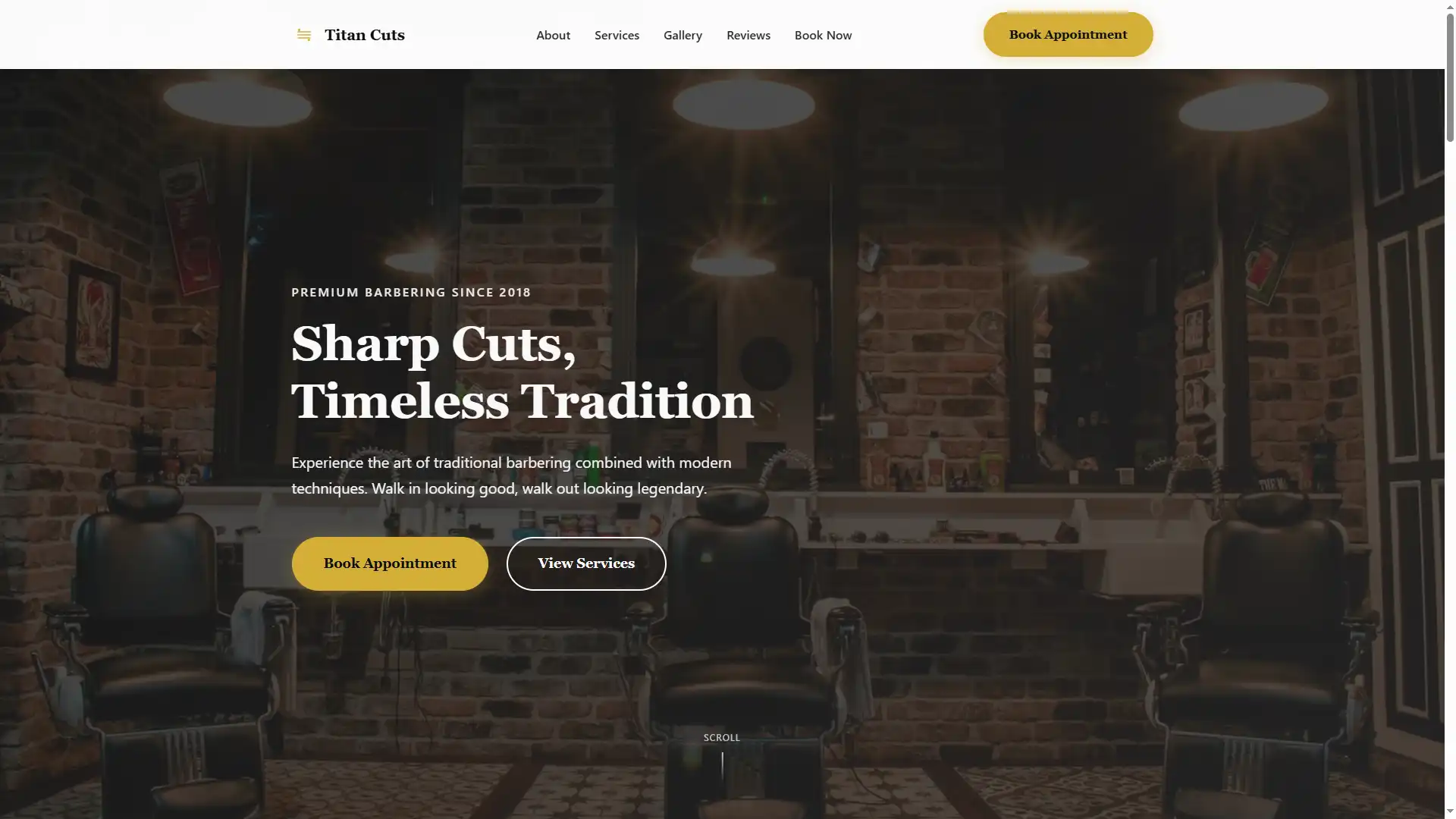 Titan Cuts Barber Concept